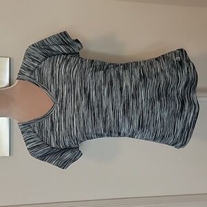 RBX Performance V-Neck Athletic Top, Size M, Blue, Gray, White & Black.  EUC!